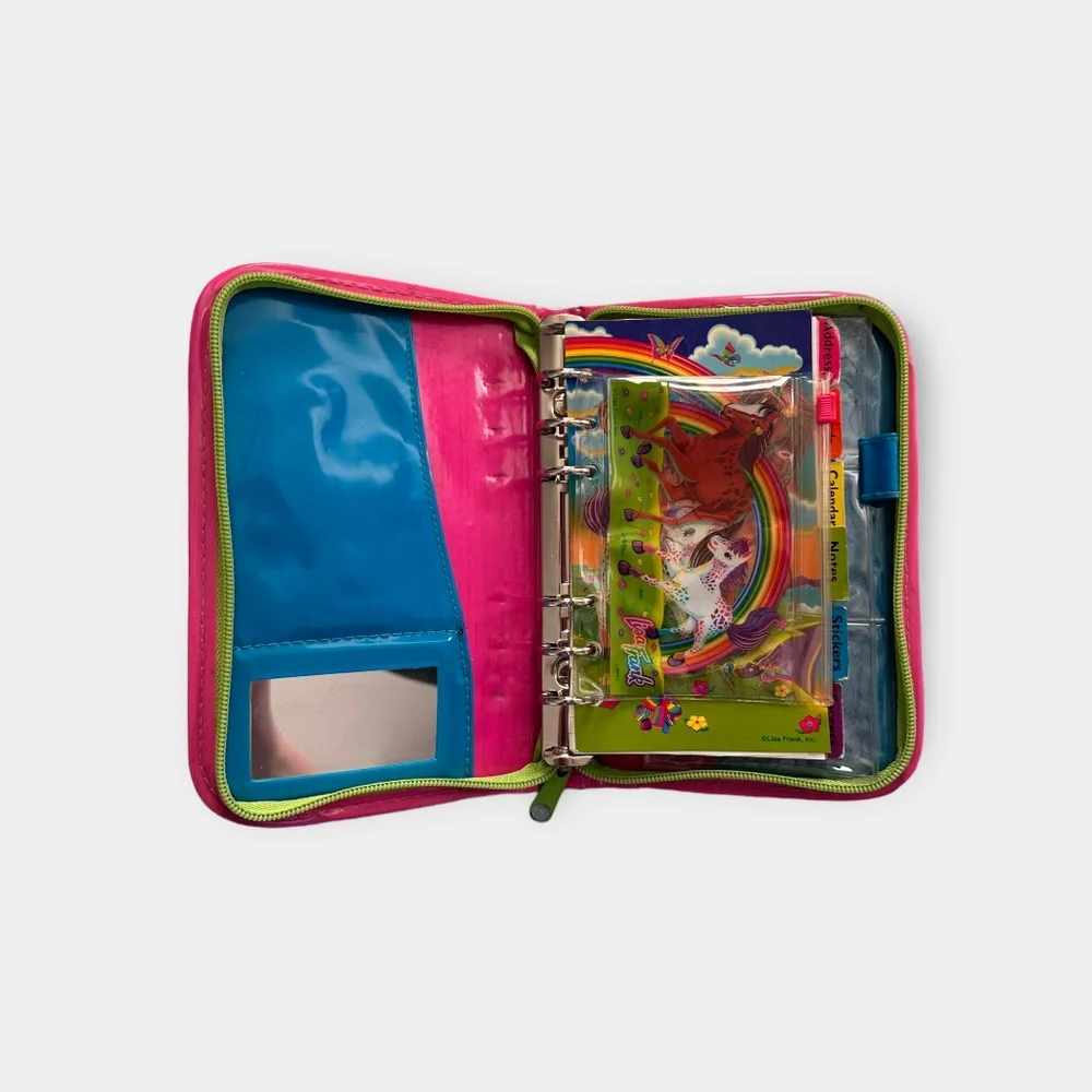 Lisa Frank With Rainbow Chaser Horse Planner Organizer Vintage - Picture 2 of 5